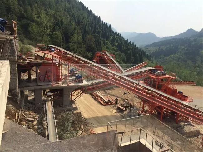 時産600噸建材石料生産線配置案例